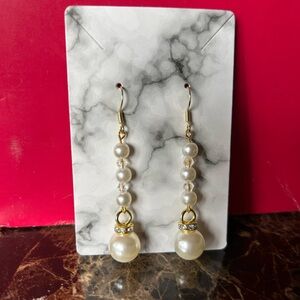 Elegant Pearl Drop Earrings